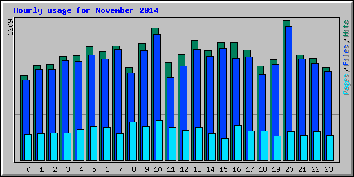 Hourly usage for November 2014